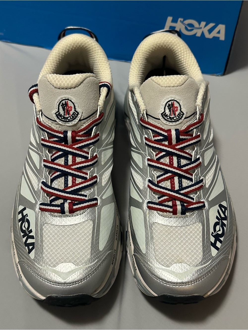 HOKA Moncler x Mafate Speed 2 'Nimbus Cloud Harbor Mist - Picture 9 of 13